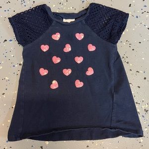 Sequin Hearts Top 3T